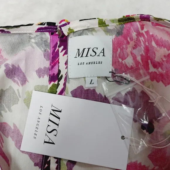 NEW Misa Emilia Pink Floral Summer Barbie Mini Dress P3188