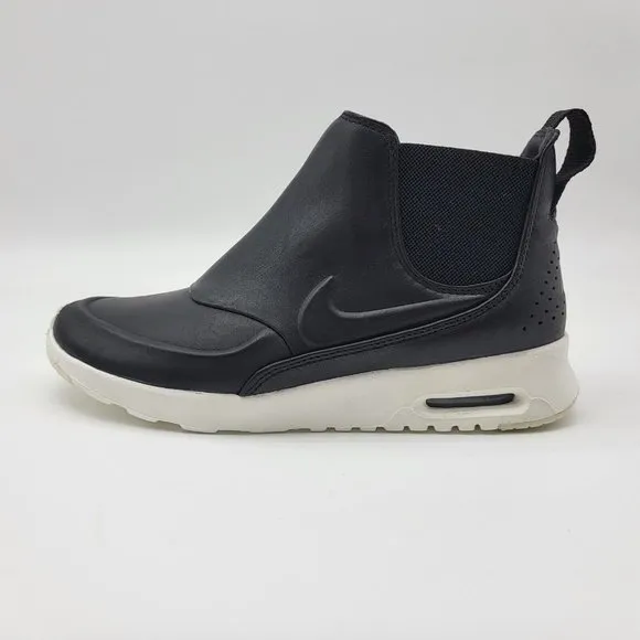 NEW Nike Air Max Thea Mid Chelsea Sneaker Boots Black White Shoes