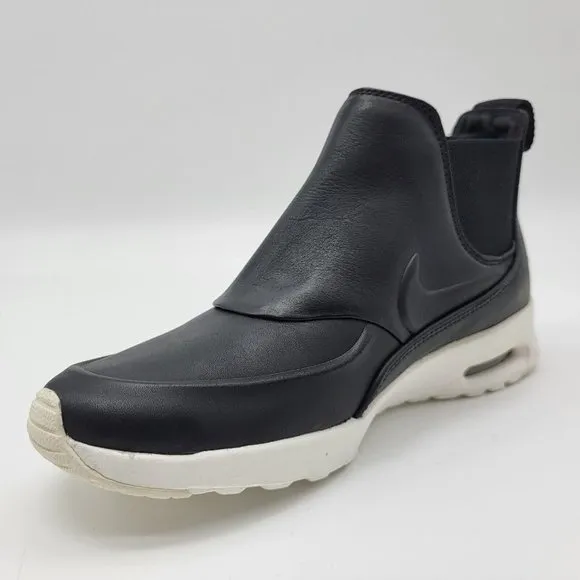 NEW Nike Air Max Thea Mid Chelsea Sneaker Boots Black White Shoes