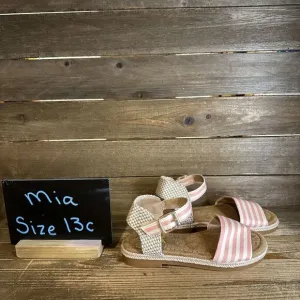 New NWOB Little Kids Mia Esmee Peach/Off White‎ Sandal Sandals Size 13 C