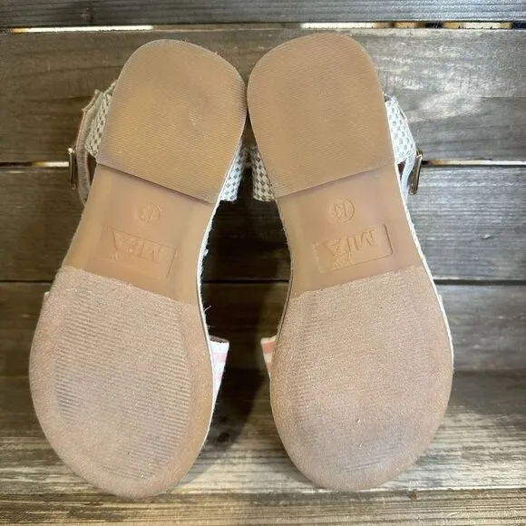 New NWOB Little Kids Mia Esmee Peach/Off White‎ Sandal Sandals Size 13 C