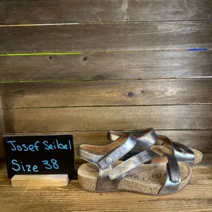 New NWOB Womens Josef Seibel Tonga 25 Leather Strappy‎ Sandals Size EU 38 US 7 M