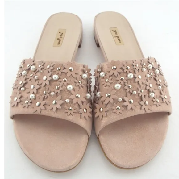 New PAUL GREEN Shimmer Blush Sandals 8US/5.5UK