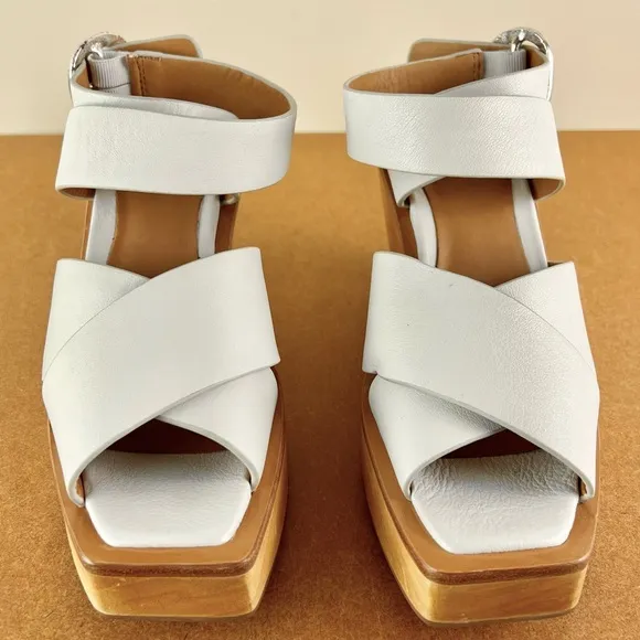 NEW RAG &amp; BONE LEATHER WEDGE SANDALS