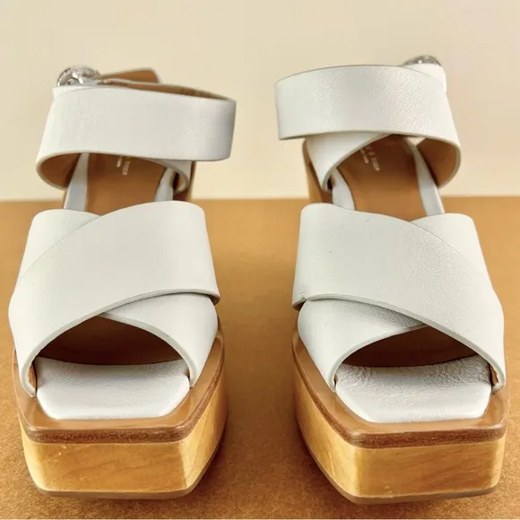 NEW RAG &amp; BONE LEATHER WEDGE SANDALS