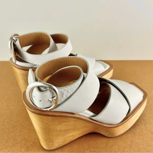 NEW RAG &amp; BONE LEATHER WEDGE SANDALS