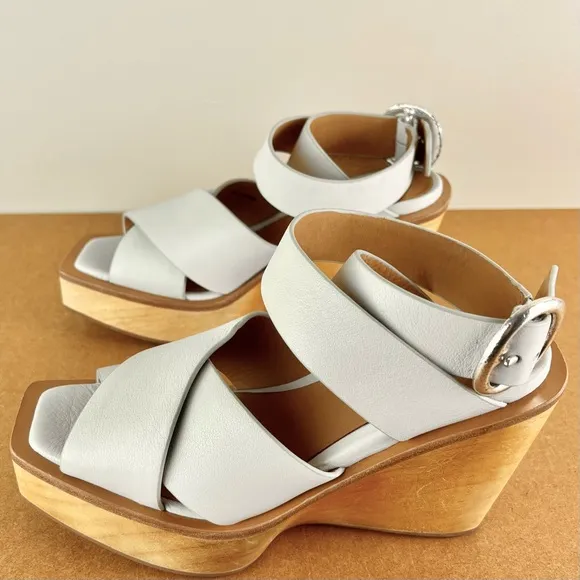 NEW RAG &amp; BONE LEATHER WEDGE SANDALS
