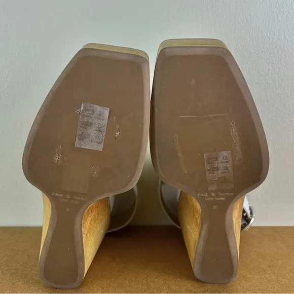 NEW RAG &amp; BONE LEATHER WEDGE SANDALS