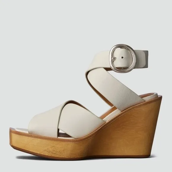 NEW RAG &amp; BONE LEATHER WEDGE SANDALS