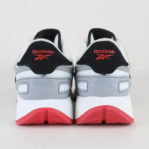 NEW Reebok Kids' Classic Nylon Athletic Low Top Shoes White Grey Red