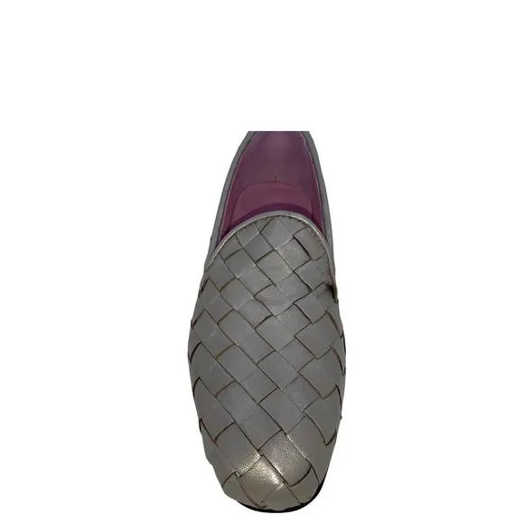 NEW ROBERT ZUR women's alyssa woven loafer in plantino true glove