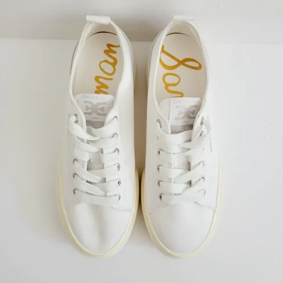 New Sam Edelman Sonia Platform Canvas Sneakers, Size 7,5