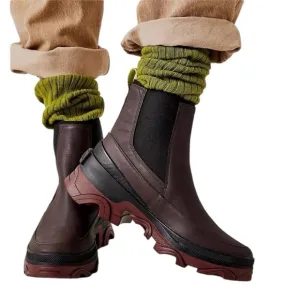 NEW Sorel Brex Women’s Chelsea Waterproof Chelsea Boot Cinder Black size 7