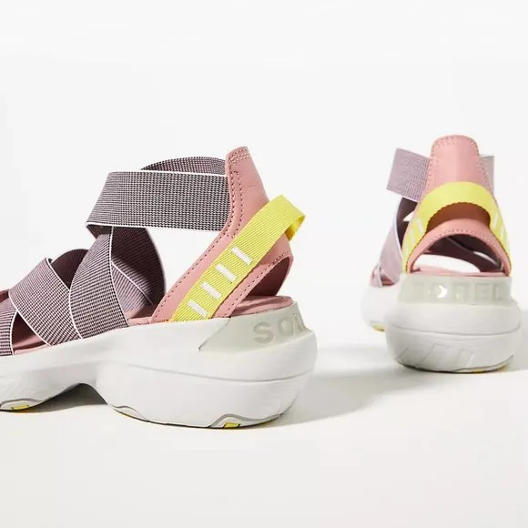NEW Sorel Size 6.5 Womens Explorer Blitz Multi-Strap Sandals - Pink
