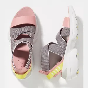 NEW Sorel Size 6.5 Womens Explorer Blitz Multi-Strap Sandals - Pink