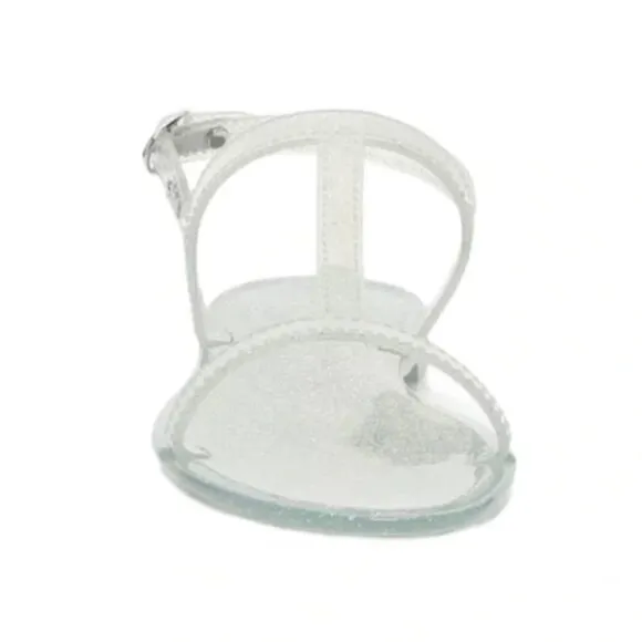 New! Stuart Weitzman Jelly Glitter Mellie Jelly Sandals