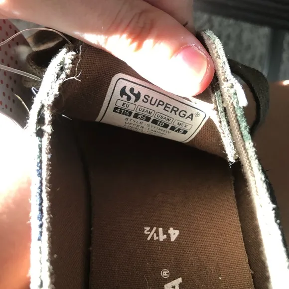 NEW SUPERGA Suecamow Platform Low-Top Sneakers size 10