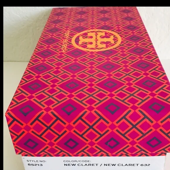 New Tory Burch Benton Thong Logo Sandals Leather