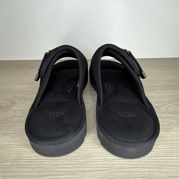 New UGG Men's Goldencoast Strap Slide Sandals Size 12 Black 196565276407