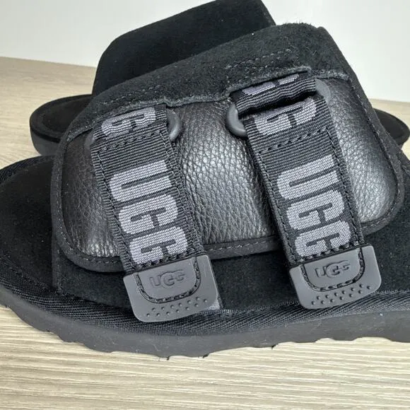 New UGG Men's Goldencoast Strap Slide Sandals Size 12 Black 196565276407