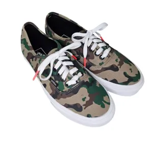 New Vans Authentic Camo Olive/White Sneakers Sneakers Mens 6.5, Womens 8