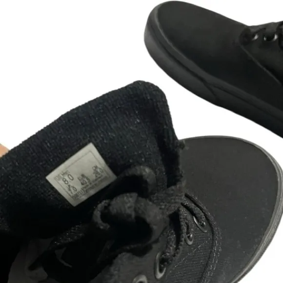 NEW Vans Men's Doheny Trainers, Canvas Black Black,Size 8