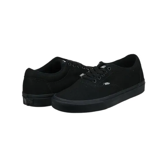 NEW Vans Men's Doheny Trainers, Canvas Black Black,Size 8