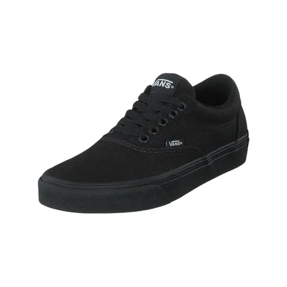NEW Vans Men's Doheny Trainers, Canvas Black Black,Size 8