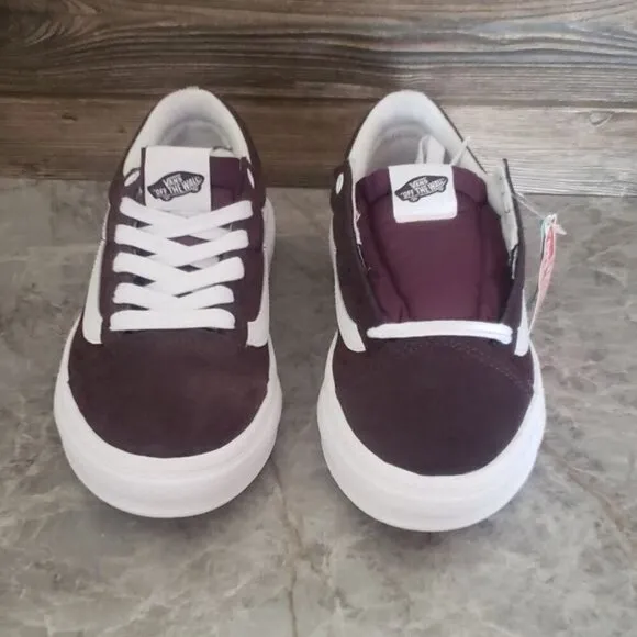 New Vans Old Skool Over Purple Wine Platform Comfycrush Sneakers