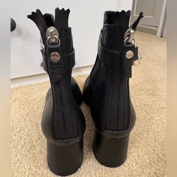 NEW‼️AGL Lisa Leather Boots, Black Sz. EU 39 US 9