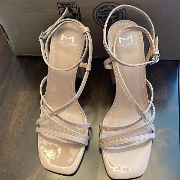 New! Marc Fisher LTD Edalyn Ankle Strap Sandals 7.5 M
