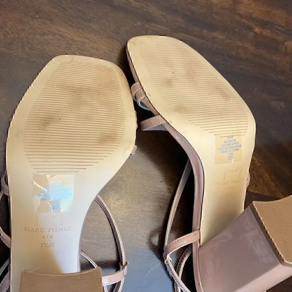 New! Marc Fisher LTD Edalyn Ankle Strap Sandals 7.5 M