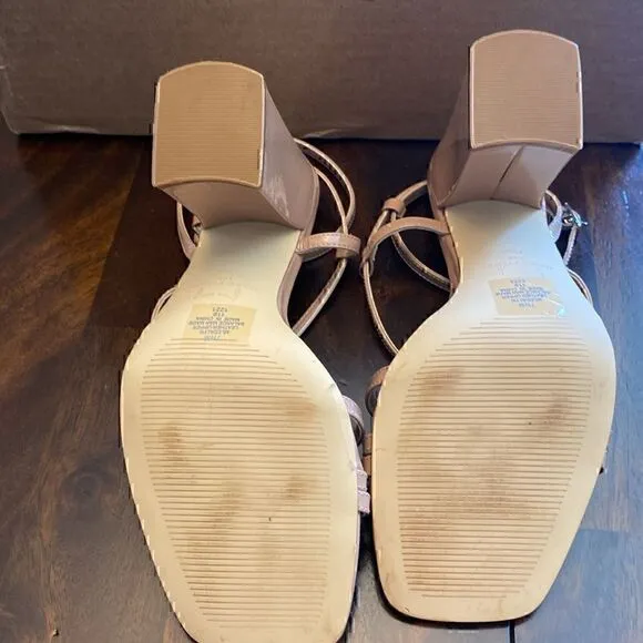 New! Marc Fisher LTD Edalyn Ankle Strap Sandals 7.5 M