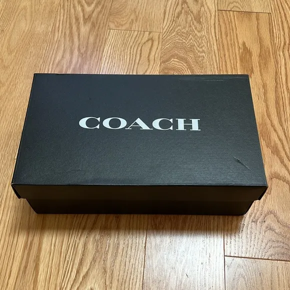 NIB! Coach 6B courtney mary jane signature canvas espadrilles in light rose.