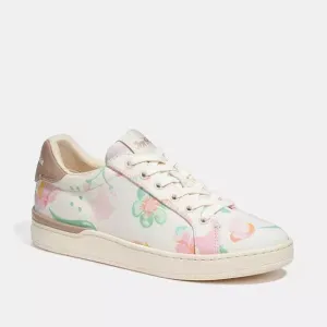 NIB Coach clip low top floral sneakers