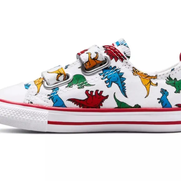 NIB CONVERSE Chuck Taylor All Star Toddler Boys Low Top DINOSAUR Sneakers 4T