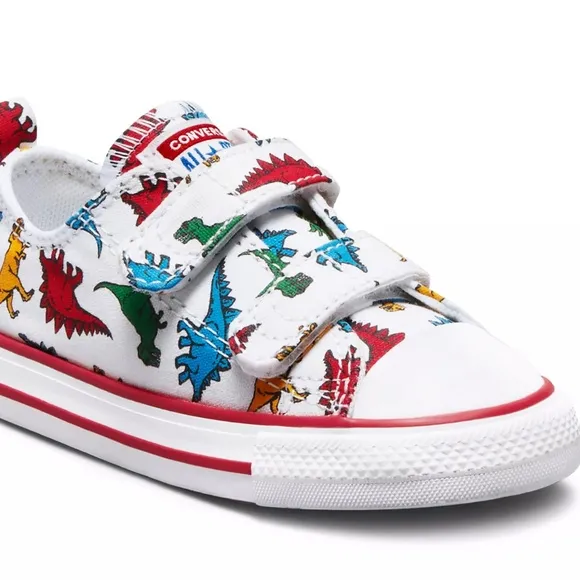 NIB CONVERSE Chuck Taylor All Star Toddler Boys Low Top DINOSAUR Sneakers 4T