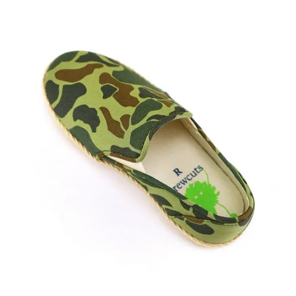 NIB Jcrew Crewcut Boy's Camo Slip-On Sneakers Shoes K11
