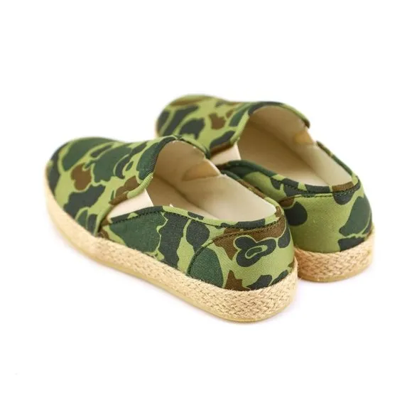 NIB Jcrew Crewcut Boy's Camo Slip-On Sneakers Shoes K11