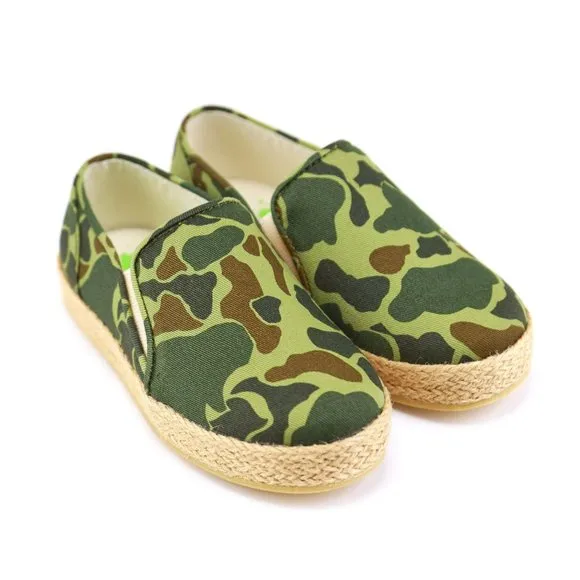NIB Jcrew Crewcut Boy's Camo Slip-On Sneakers Shoes K11