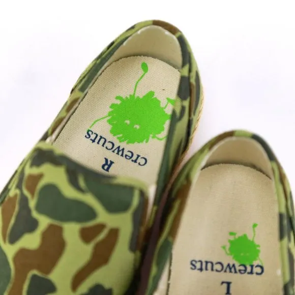 NIB Jcrew Crewcut Boy's Camo Slip-On Sneakers Shoes K11