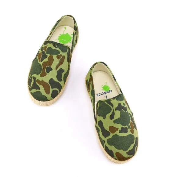 NIB Jcrew Crewcut Boy's Camo Slip-On Sneakers Shoes K11