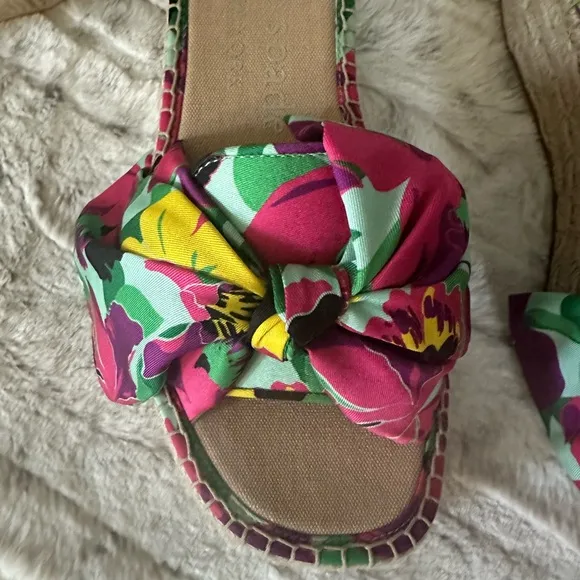 NIB Kate Spade Lucie Orchid Bloom Espadrilles