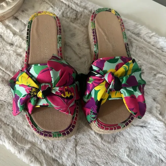 NIB Kate Spade Lucie Orchid Bloom Espadrilles