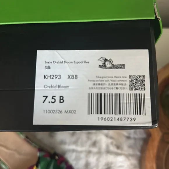 NIB Kate Spade Lucie Orchid Bloom Espadrilles