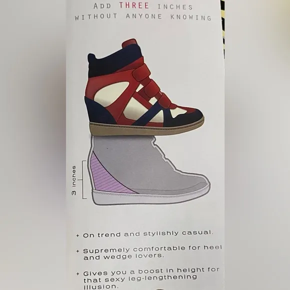 NIB SKECHERS Raise The Bar SKCH 3 Hidden Wedge High Sneaker Ankle Booties pink