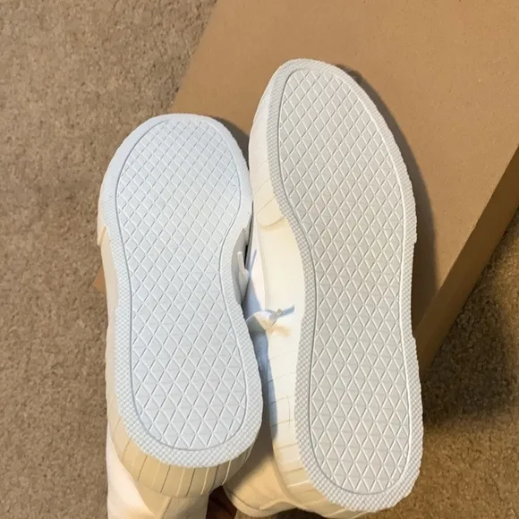 NIB Steve Madden Chanced White High Top Platform Sneakers  8.5 Leather &amp; Canvas