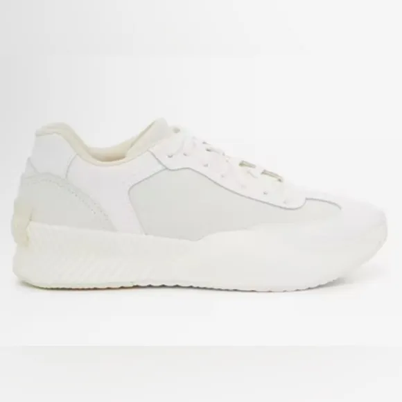 NIB Women Sorel White Ona Platform Sneakers