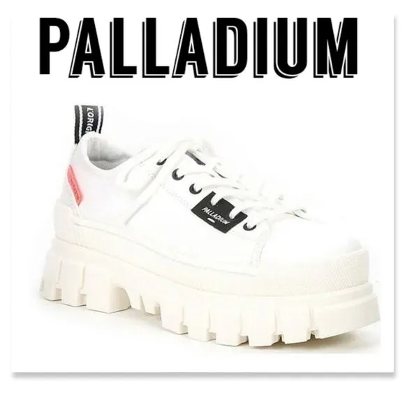 NIB Palladium Women's Revolt Lo TX Platform Lug Sole Sneakers