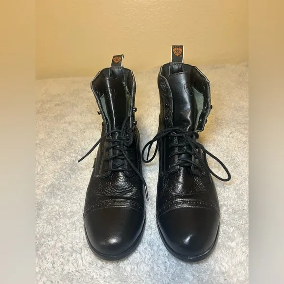 Nice!!ARIAT Heritage Breeze Lace Paddock Black Combat Boots Women’s, Size 7.5B